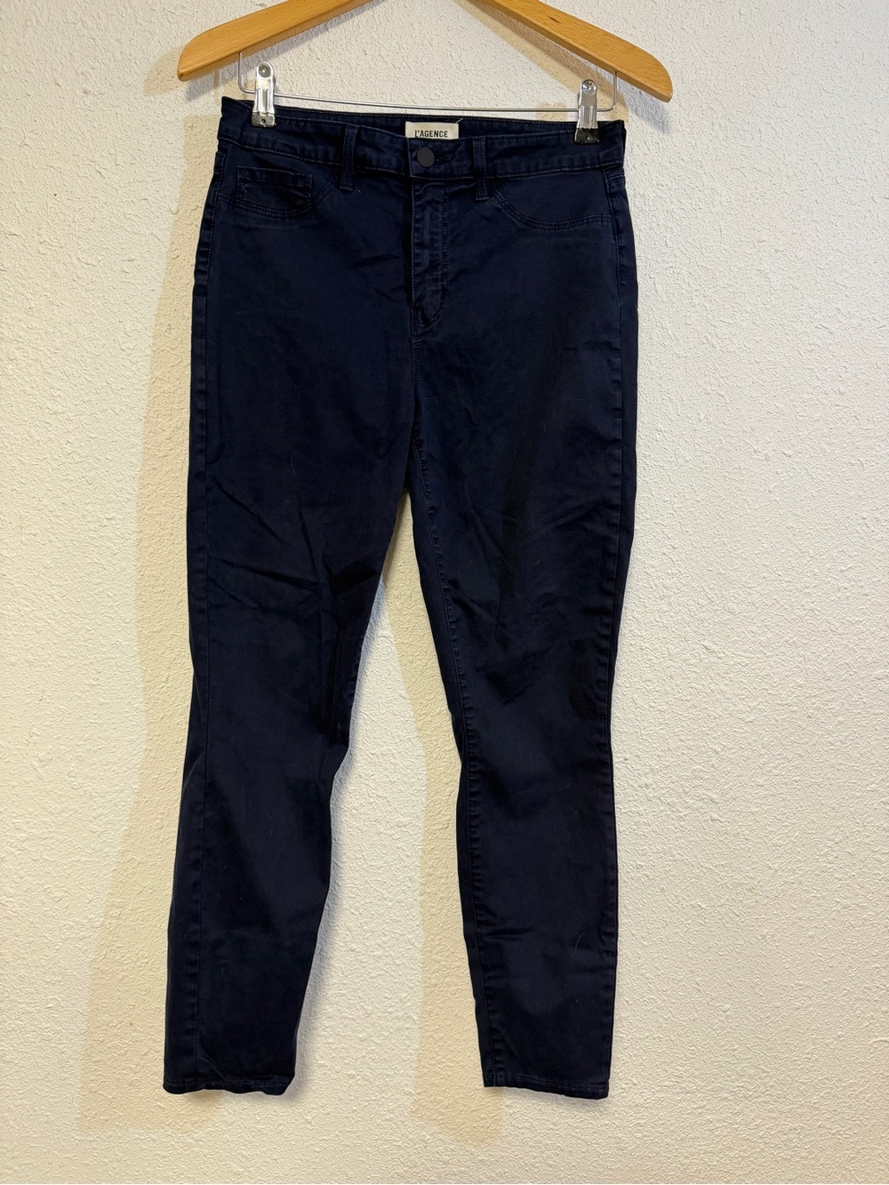 L'AGENCE Margot Skinny High Rise in midnight blue size 27